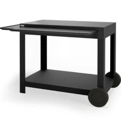 LE MARQUIER Desserte Exclusive Ingénieuse en Acier Noir