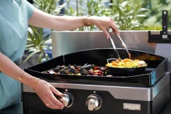 LE MARQUIER Plancha Allure Électrique 260 Duo en Inox et Acier Noir