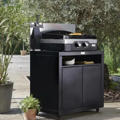 LE MARQUIER Plancha Allure Électrique 260 Duo en Inox et Acier Noir