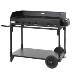 LE MARQUIER Plancha gaz Exception Pakita sur chariot