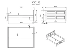 Lit avec tiroir de rangement en option Théa - 160 x 200 cm