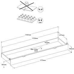 Lit avec tiroir de rangement en option Paris - Bois/Noir - 160 x 200 cm