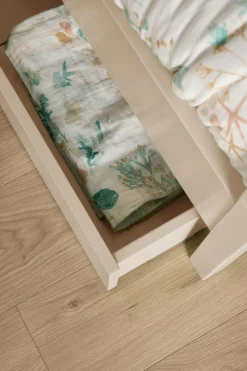 Lit avec tiroir de rangement en option Sam - Beige