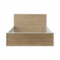 Lit avec tiroir de rangement en option décor bois Palerme - 140 x 190/200 cm