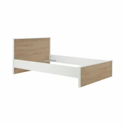 Lit avec tiroir de rangement en option décor bois Palerme - 140 x 190/200 cm