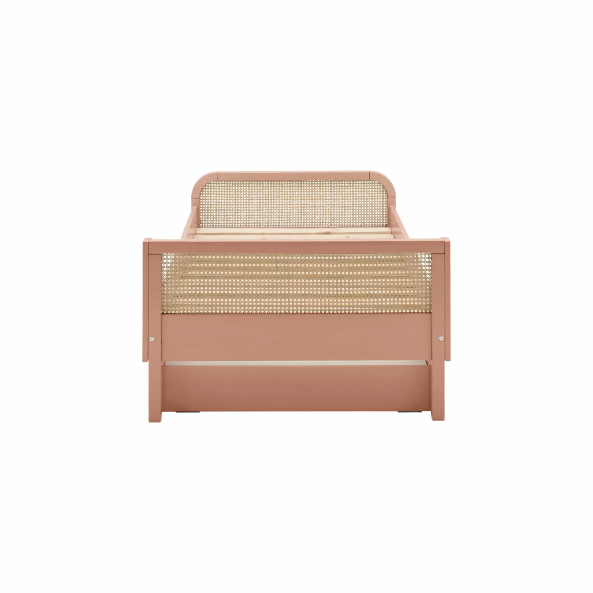 Lit avec tiroir de rangement en option Sam - Terracotta