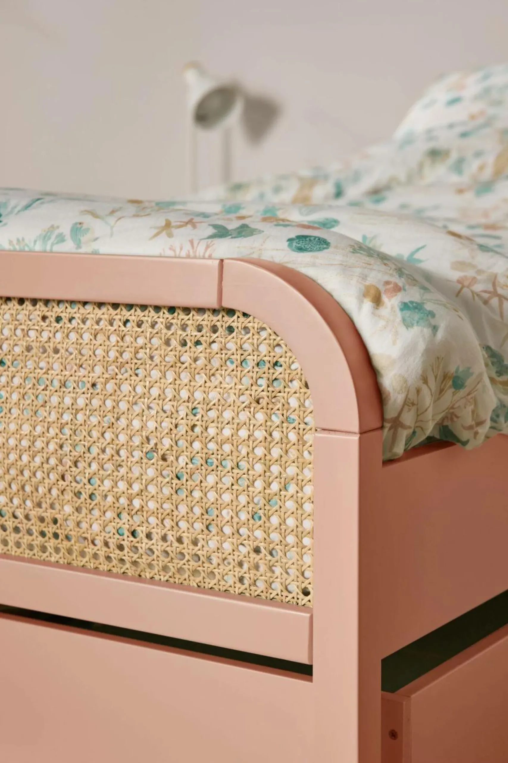 Lit avec tiroir de rangement en option Sam - Terracotta