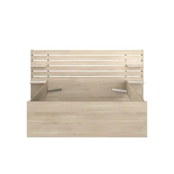 Lit avec tiroirs de rangement en option Palmyre - 140 x 200 cm