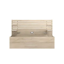 Lit avec tiroirs de rangement en option Palmyre - 160 x 200 cm