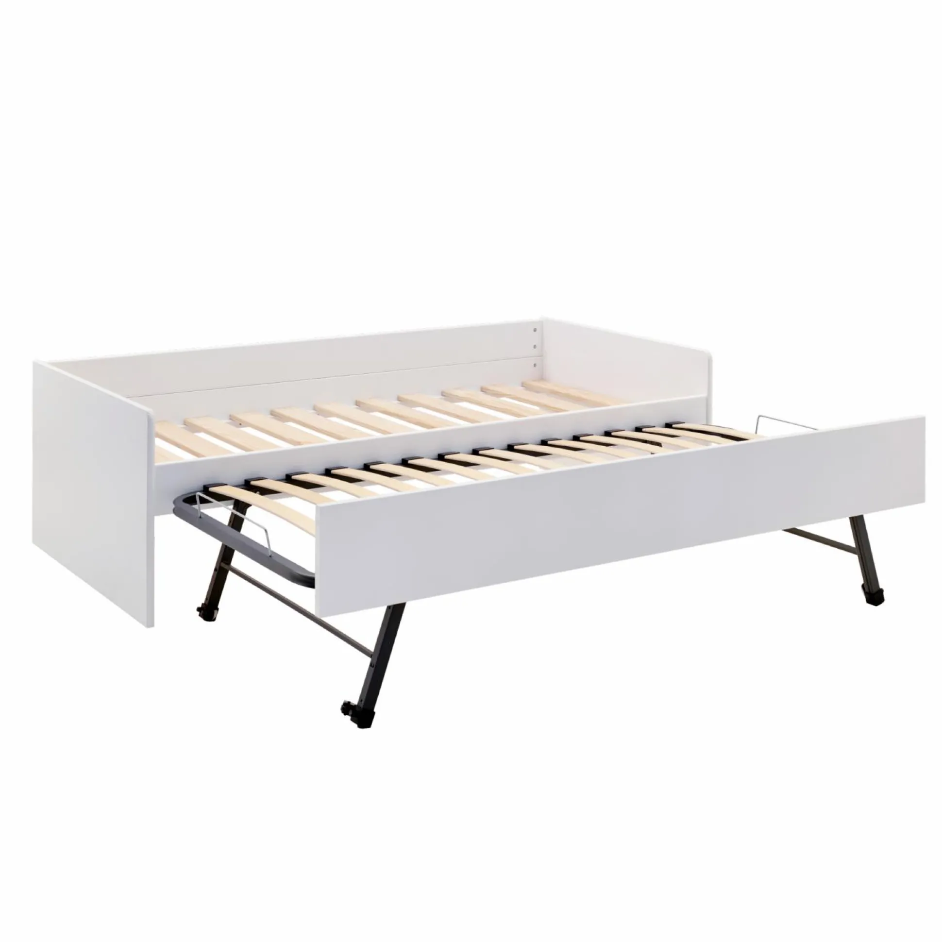 Lit banquette gigogne Sandro - Blanc