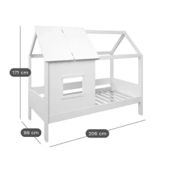 Lit cabane avec tiroir en option Teddy