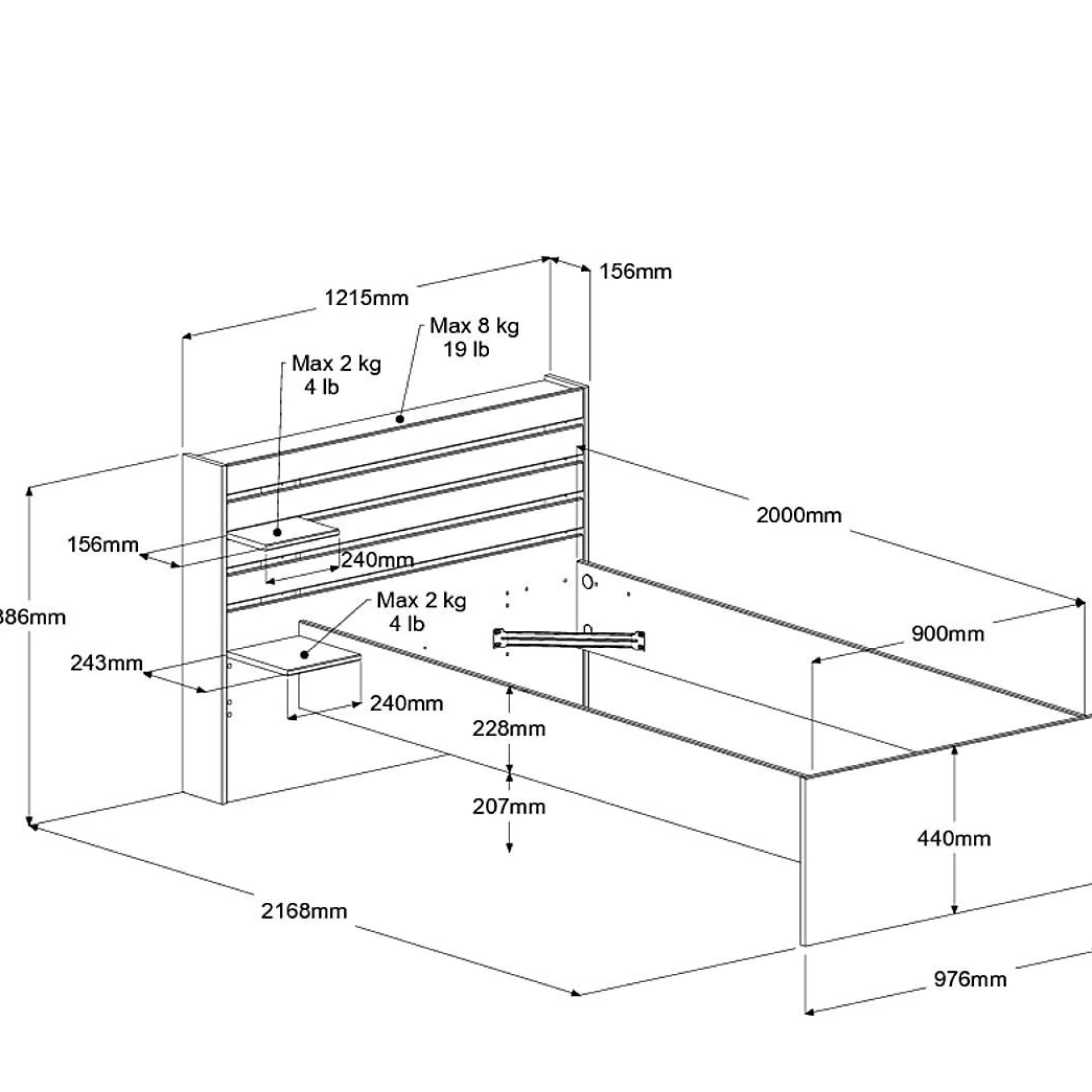 Lit enfant avec tiroir de rangement en option Palmyre