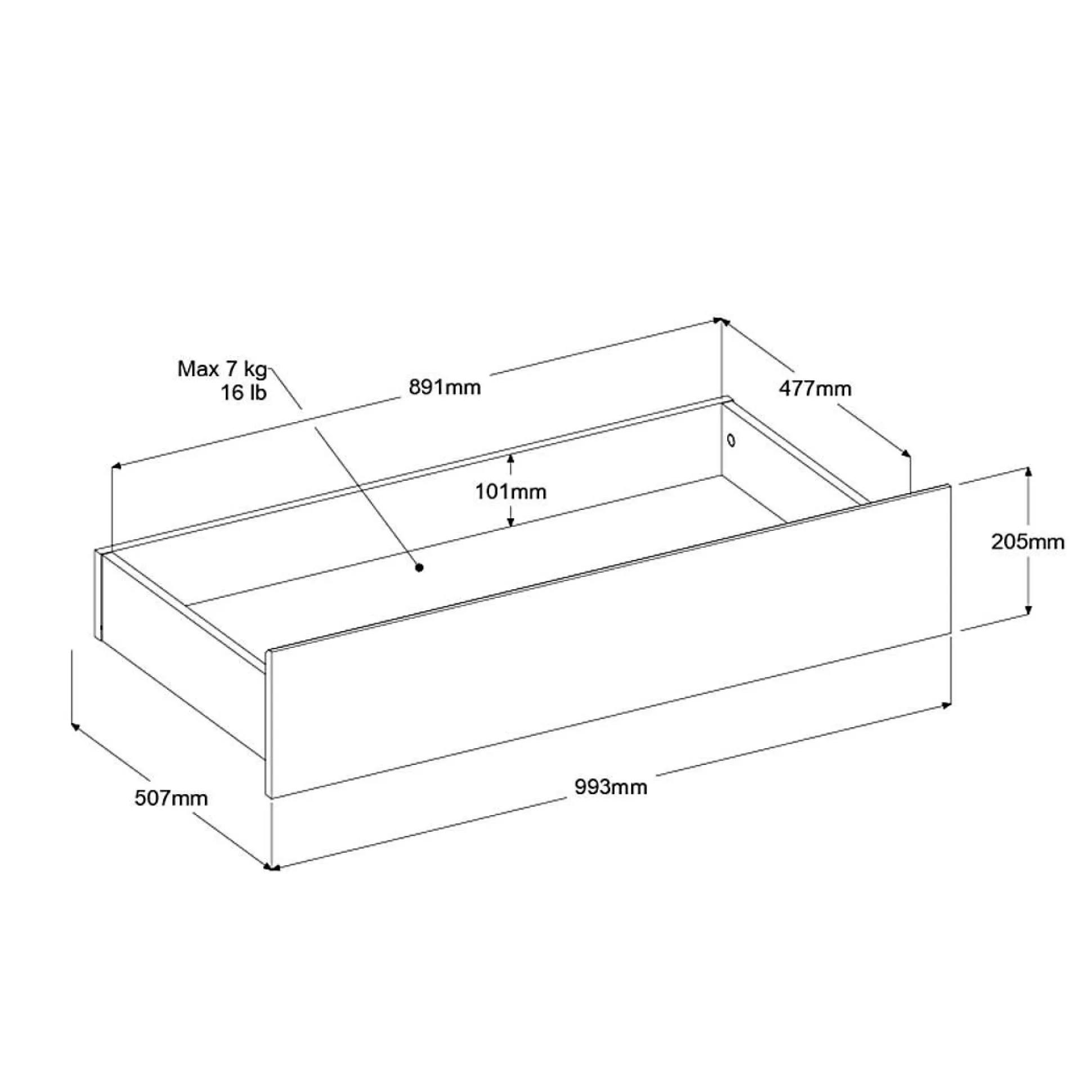 Lit enfant avec tiroir de rangement en option Palmyre
