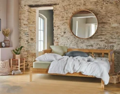 Lit extensible avec tiroir de rangement en option Tanguy - Miel