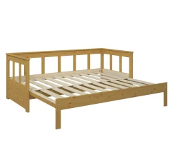 Lit extensible avec tiroir de rangement en option Tanguy - Miel