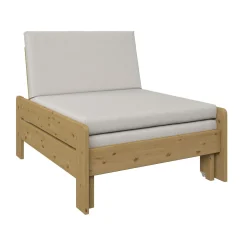 Lit mezzanine + fauteuil extensible Tim - Miel