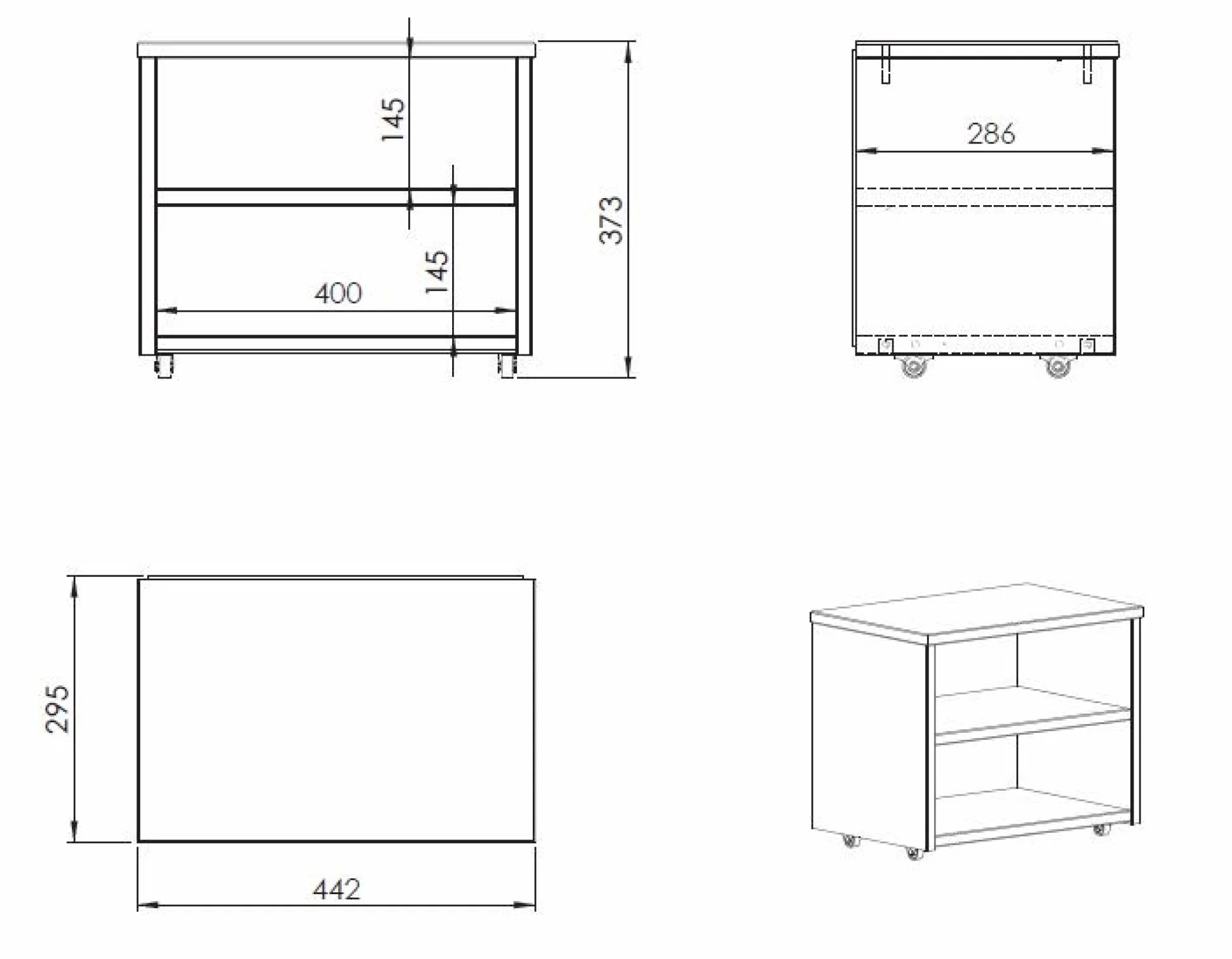 Lit rangement bois massif Tara - Blanc - 160 x 200 cm