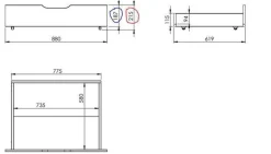 Lit rangement bois massif Tania - 140 x 190 cm