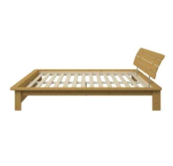 Lit rangement bois massif Tania - 140 x 190 cm