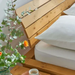 Lit rangement bois massif Tania - 140 x 190 cm