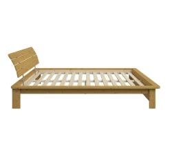 Lit rangement bois massif Tania - 160 x 200 cm