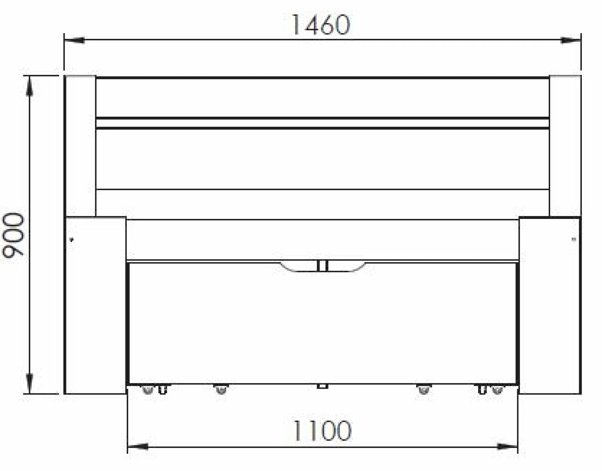 Lit rangement bois massif Tara - Blanc - 140 x 190 cm