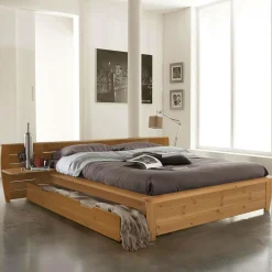 Lit rangement Théo - Miel - 160 x 200 cm