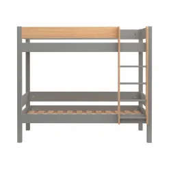 Lits superposés Sylvio - Gris/Bois