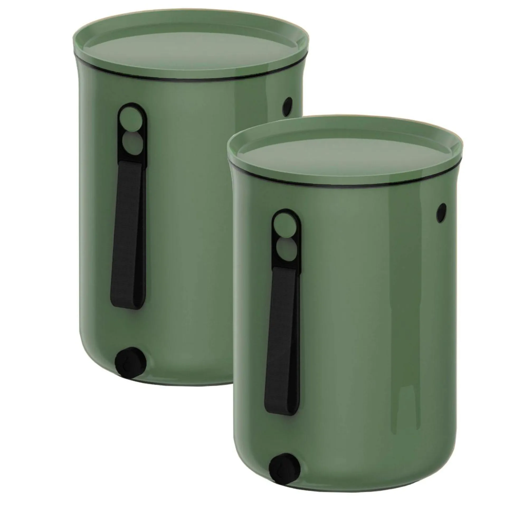 Lot de 2 composteurs interieur Bokashi Organko - Olive