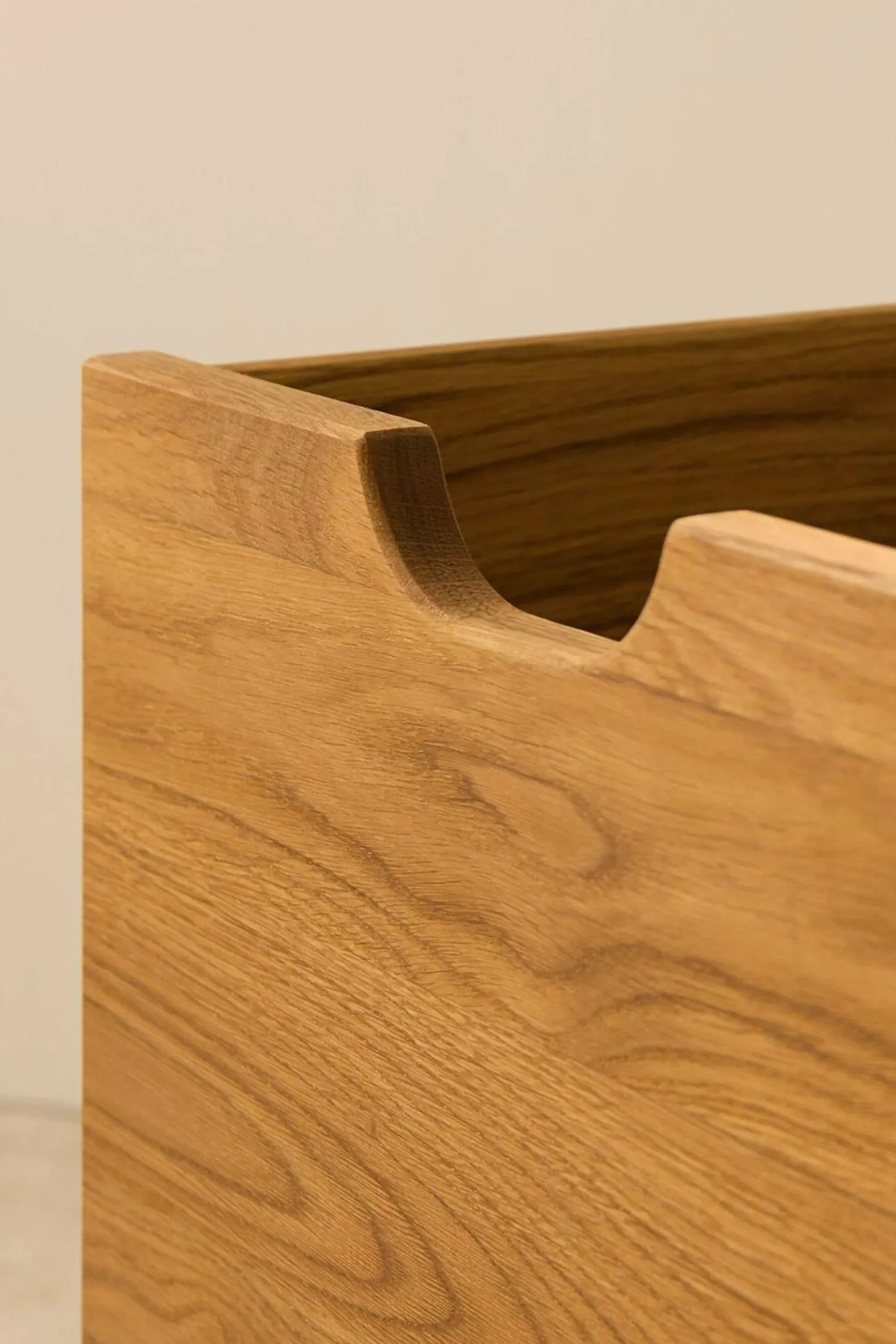 Lot de 2 cubes de rangement bois massif Cyriel - Chêne Massif