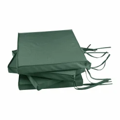 Lot de 4 Galettes de Chaises de Jardin Recyclé Heva - Vert Fougère