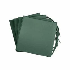 Lot de 4 Galettes de Chaises de Jardin Recyclé Heva - Vert Fougère