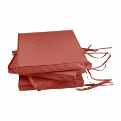 Lot de 4 Galettes de Chaises de Jardin Recyclé Heva - Tomette