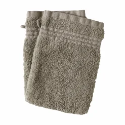 Lot de 2 gants de toilette coton bio Lena - Sauge