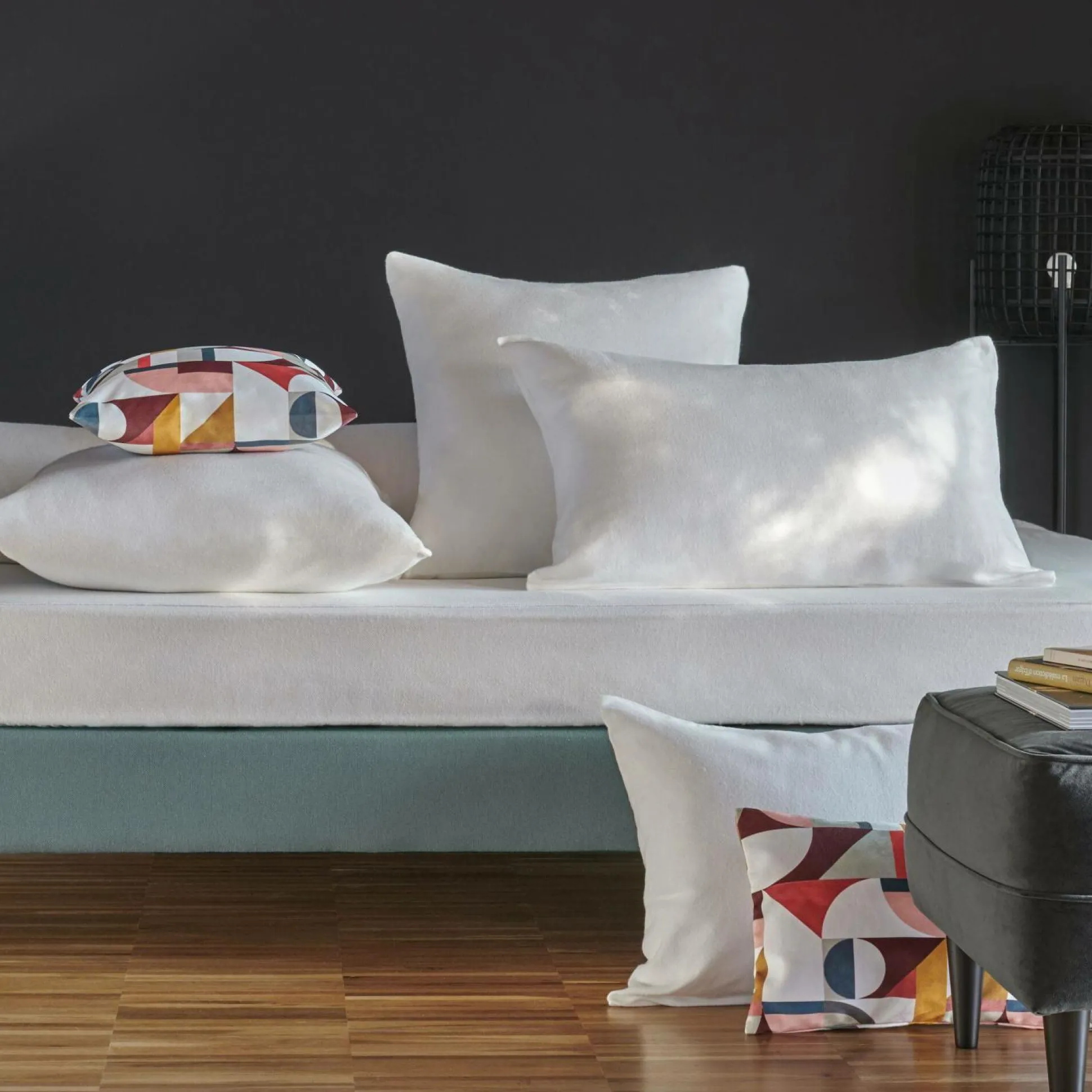 Lot de 2 protège oreillers molleton coton bio Mona - 65 x 65 cm