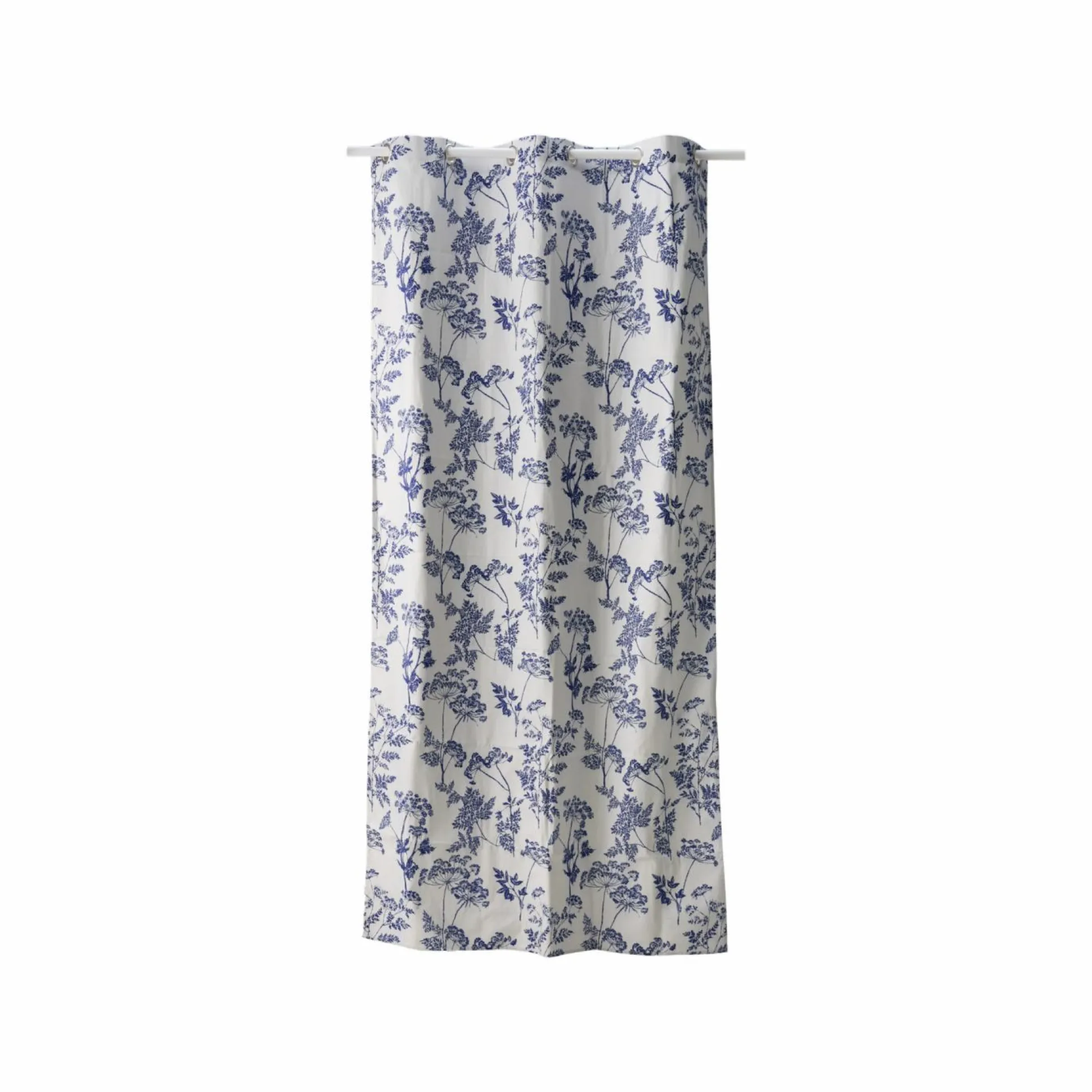 Lot de 2 rideaux coton Angélique - Gris - 135 x 260 cm