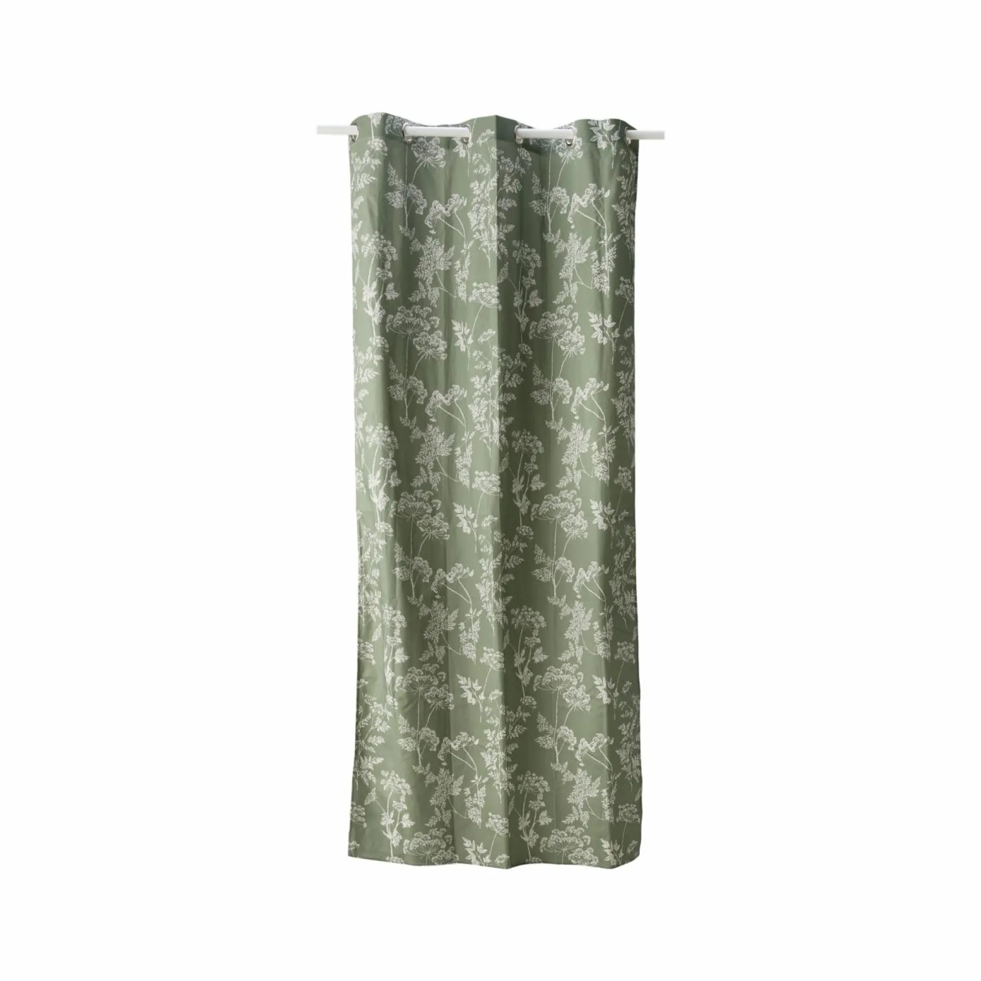 Lot de 2 rideaux coton Angélique - Vert - 135 x 260 cm