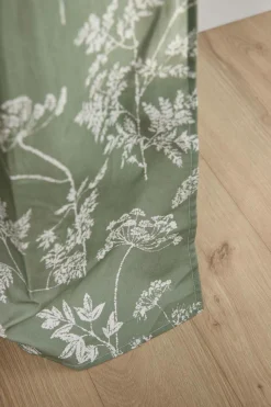 Lot de 2 rideaux coton Angélique - Vert - 135 x 260 cm