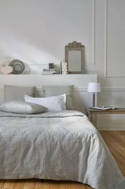 Lot de 2 taies d'oreiller coton lin Néo classique - Galuchat - 50 x 70 cm