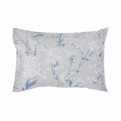 Lot de 2 taies d'oreiller percale Passerage - Gris - 50 x 70 cm