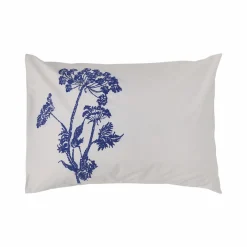 Lot de 2 taies d'oreiller percale Angélique - Gris - 50 x 70 cm