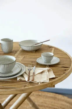 MARIA PT TERRACOTA Lot de 6 Assiettes creuses Canelada