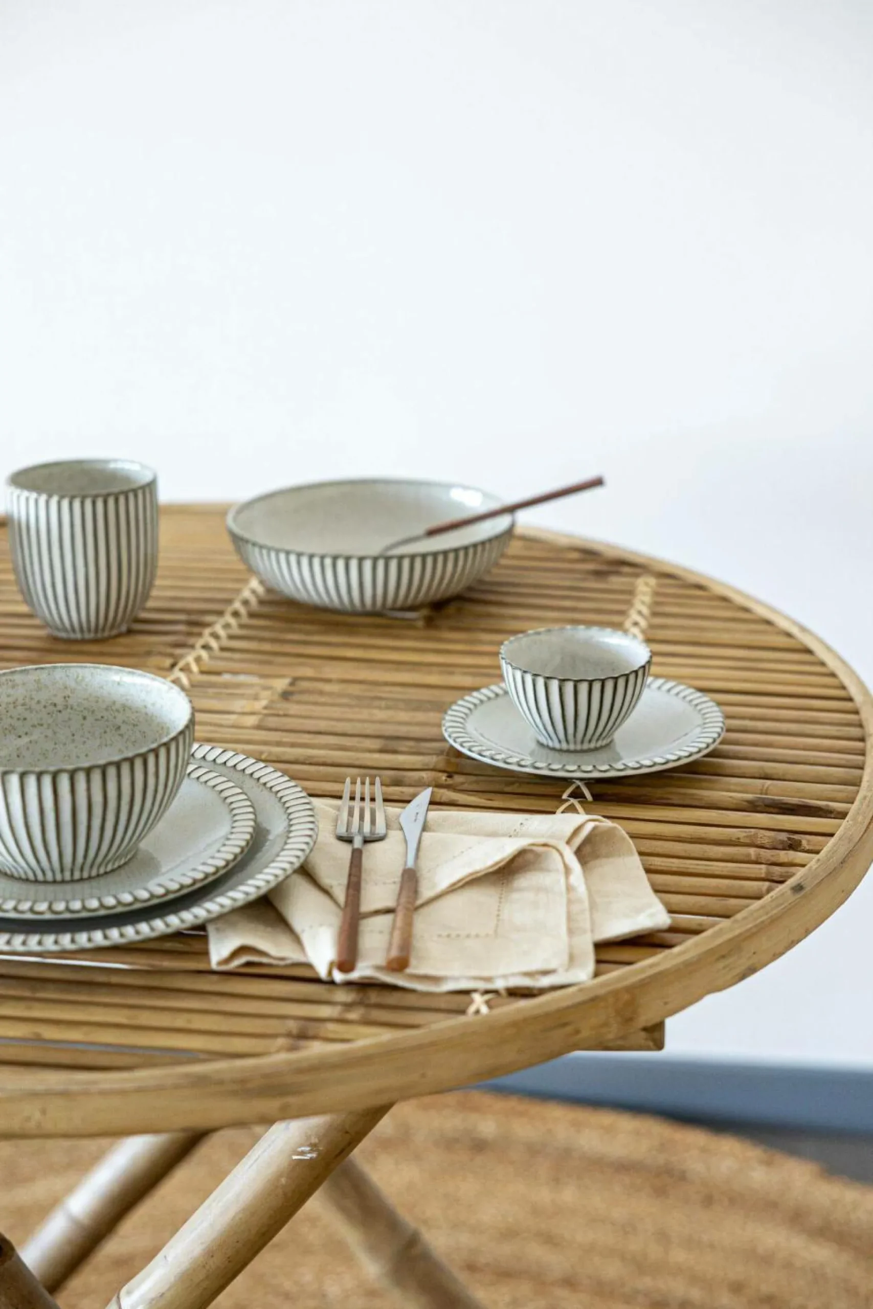 MARIA PT TERRACOTA Lot de 6 Assiettes creuses Canelada