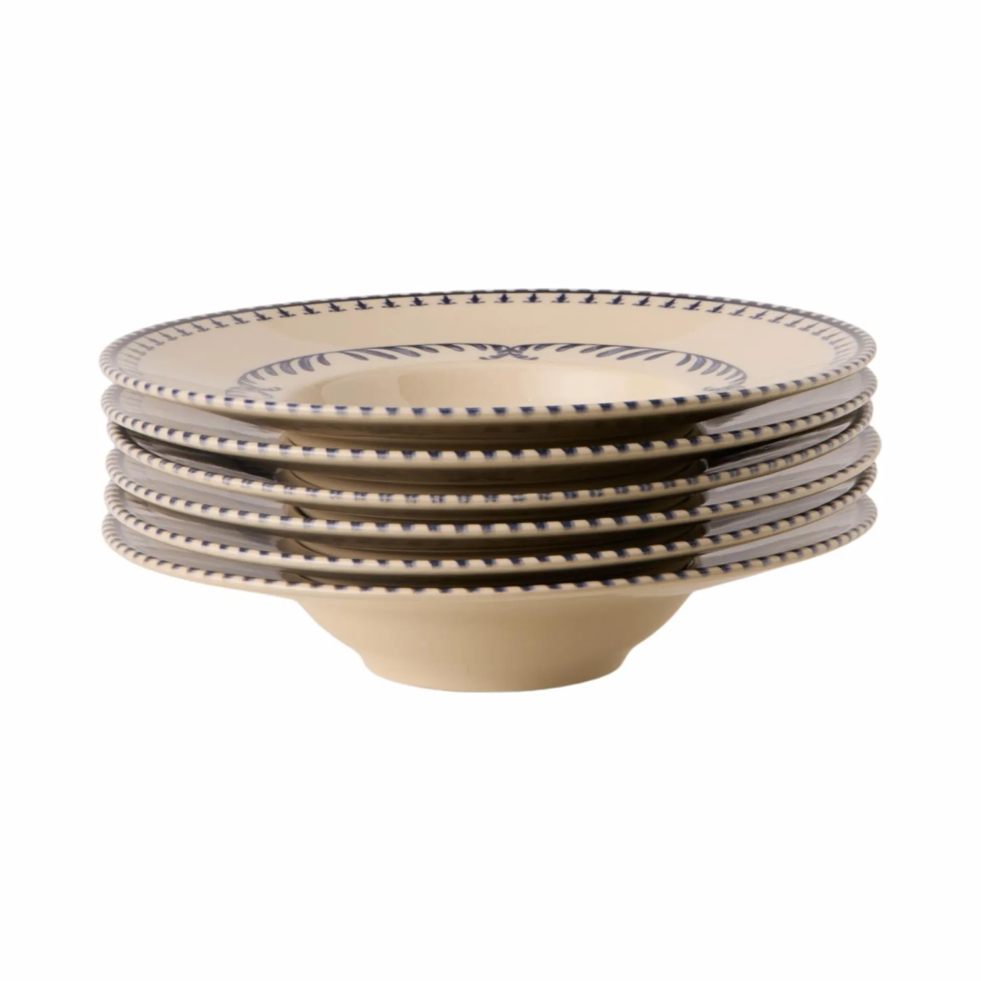 MARIA PT TERRACOTA Lot de 6 Assiettes à risotto Vila Flore