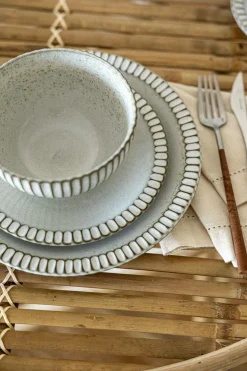 MARIA PT TERRACOTA Lot de 6 Assiettes plates Canelada