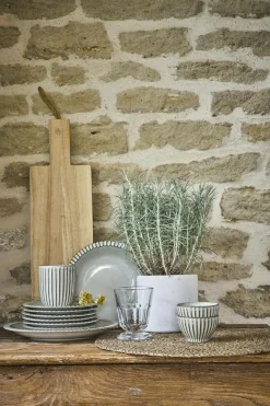 MARIA PT TERRACOTA Lot de 6 Assiettes creuses à corolle Canelada