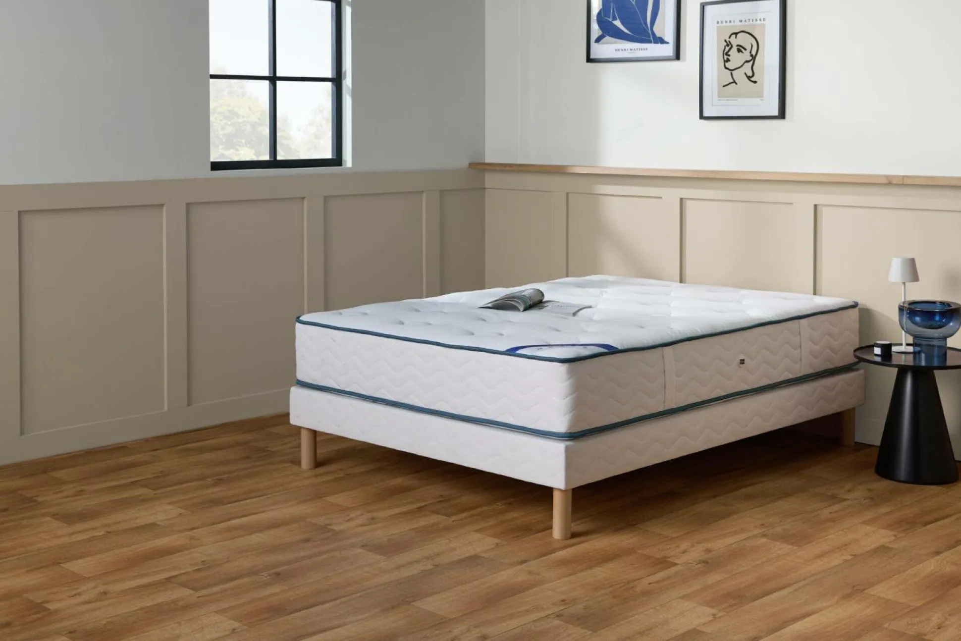 Matelas ressorts ensachés 28 cm Memory - 130 x 190 cm