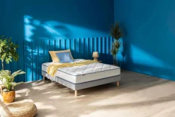 MERINOS Ensemble sommier et matelas Sweety - Gris - 90 x 190 cm