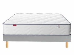 MERINOS Ensemble sommier et matelas Sweety - Gris - 90 x 190 cm