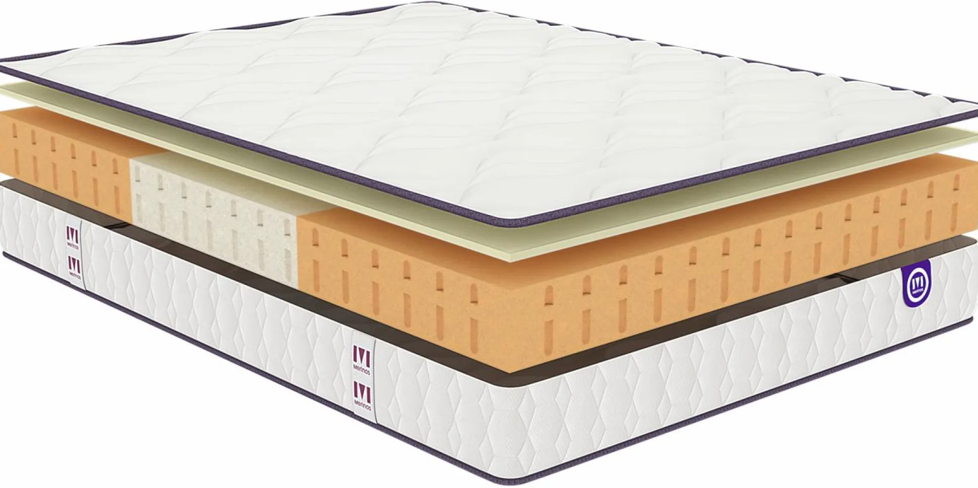 MERINOS Matelas latex 19 cm Happy Lit - 120 x 190 cm